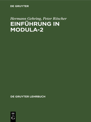 cover image of Einführung in Modula-2